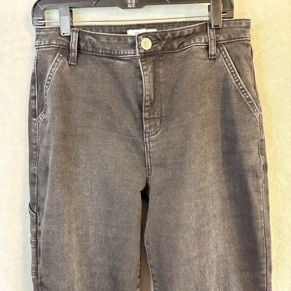 STS Blue Women's Faded Black -Wide Leg Cargo Tall Jeans - Picture 2 of 13